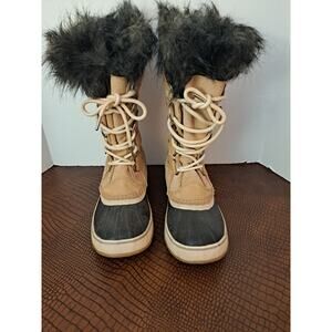 Sorel Women Joan of Arctic Waterproof Camel Brown Size 9